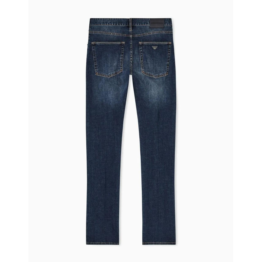 Emporio Armani J45 Regular Fit Blue Denim Jeans