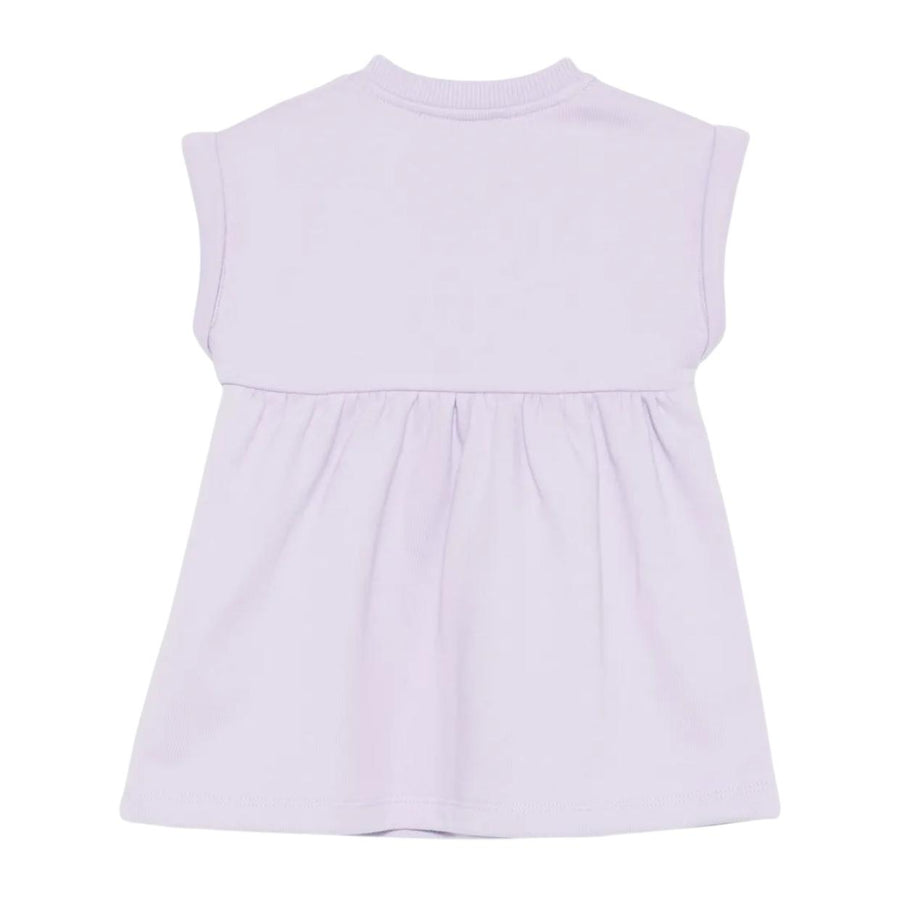 Moschino Baby Teddy Bear Print Lilac Dress