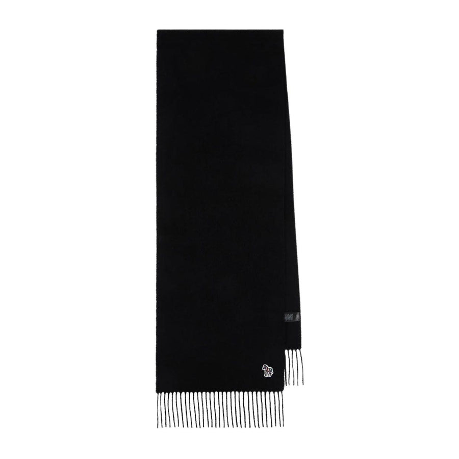 Paul Smith Zebra Black Lambwool Scarf