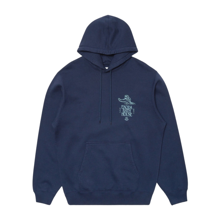EDWIN Ekoda Bath House Navy Sweat Hoodie