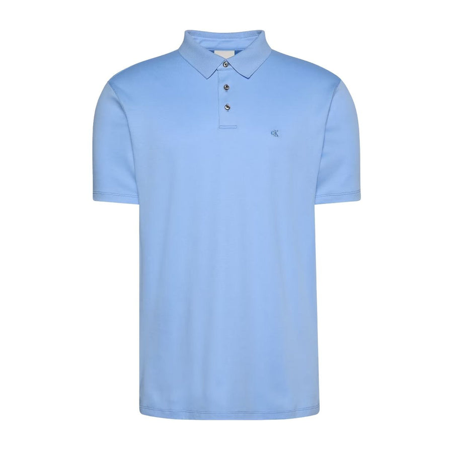 Calvin Klein Embroidered Logo Track Blue Polo Shirt