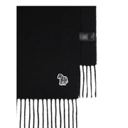 Paul Smith Zebra Black Lambwool Scarf