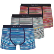 Paul Smith Tri-Colour Signature Stripe Three Pack Cotton Stretch Boxers