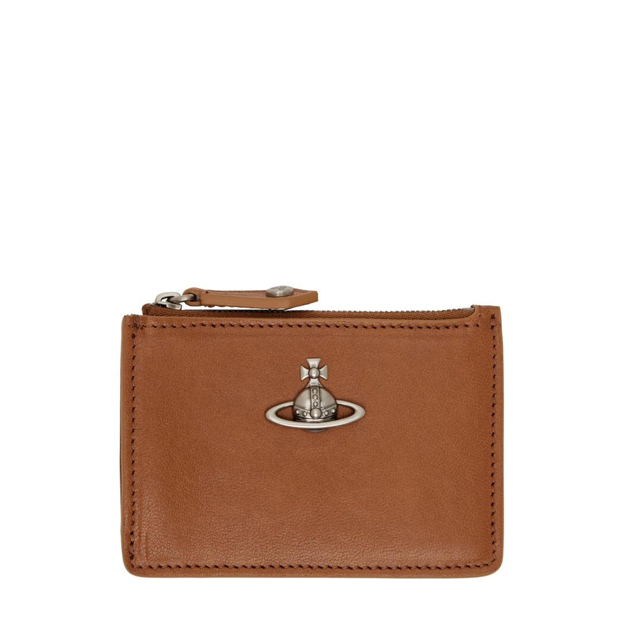 Vivienne Westwood Honey/Dark Silver Slim Long Card Holder