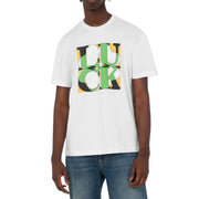Love Moschino Printed Graphic White T-Shirts