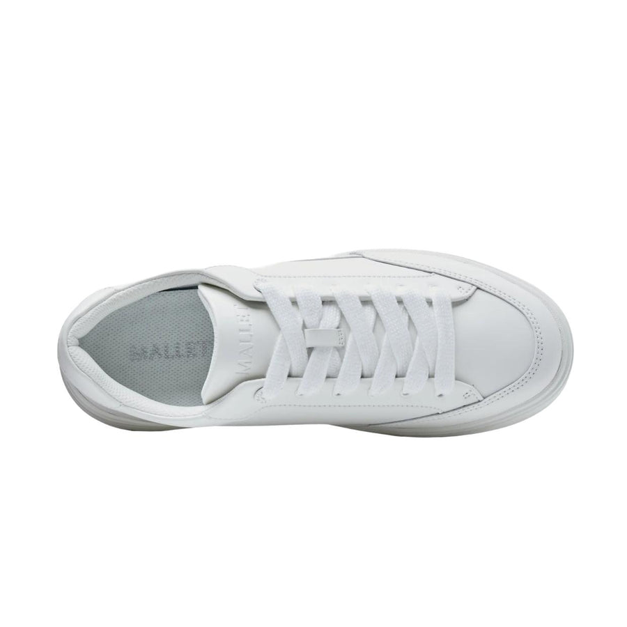 Mallet London Lansbury Triple White Trainers