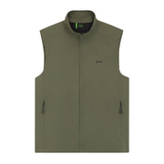 BOSS Logo Detail Water-Repellent Olive Green Gilet