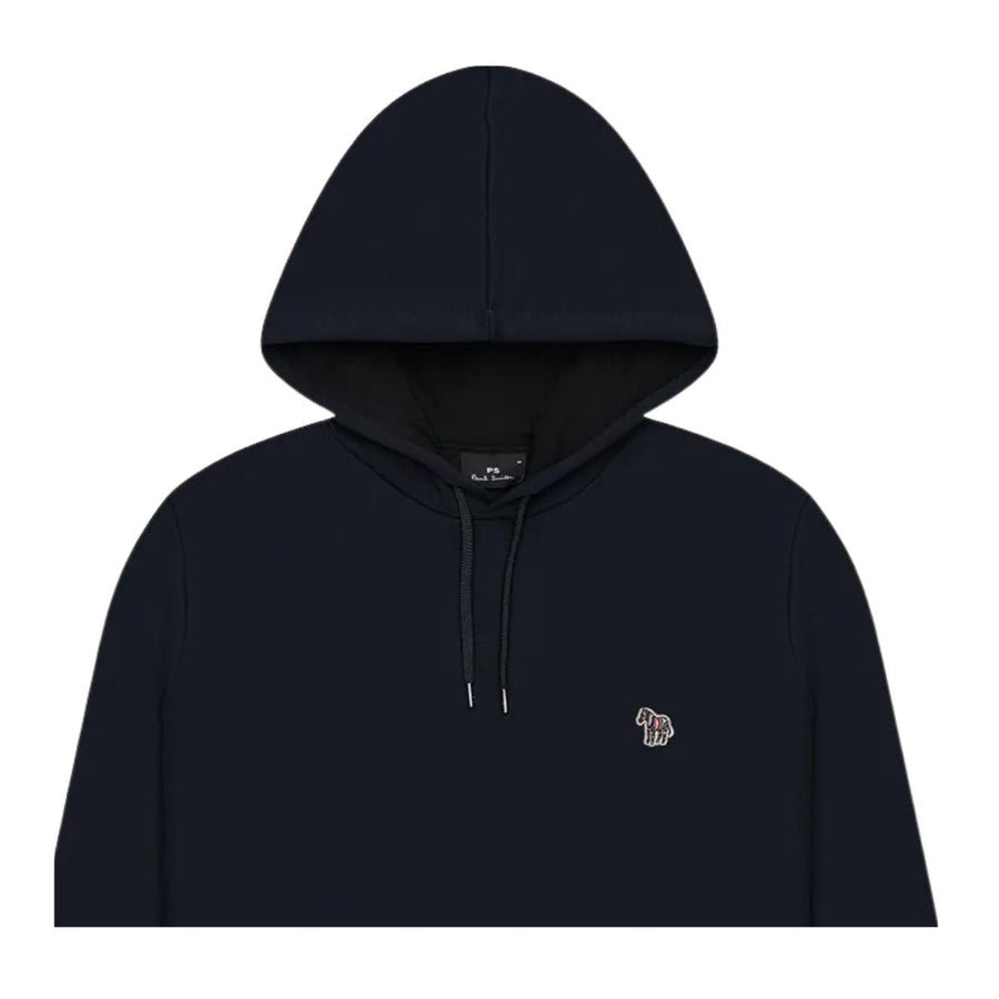 Paul Smith Zebra Logo Patch Navy Hoodie