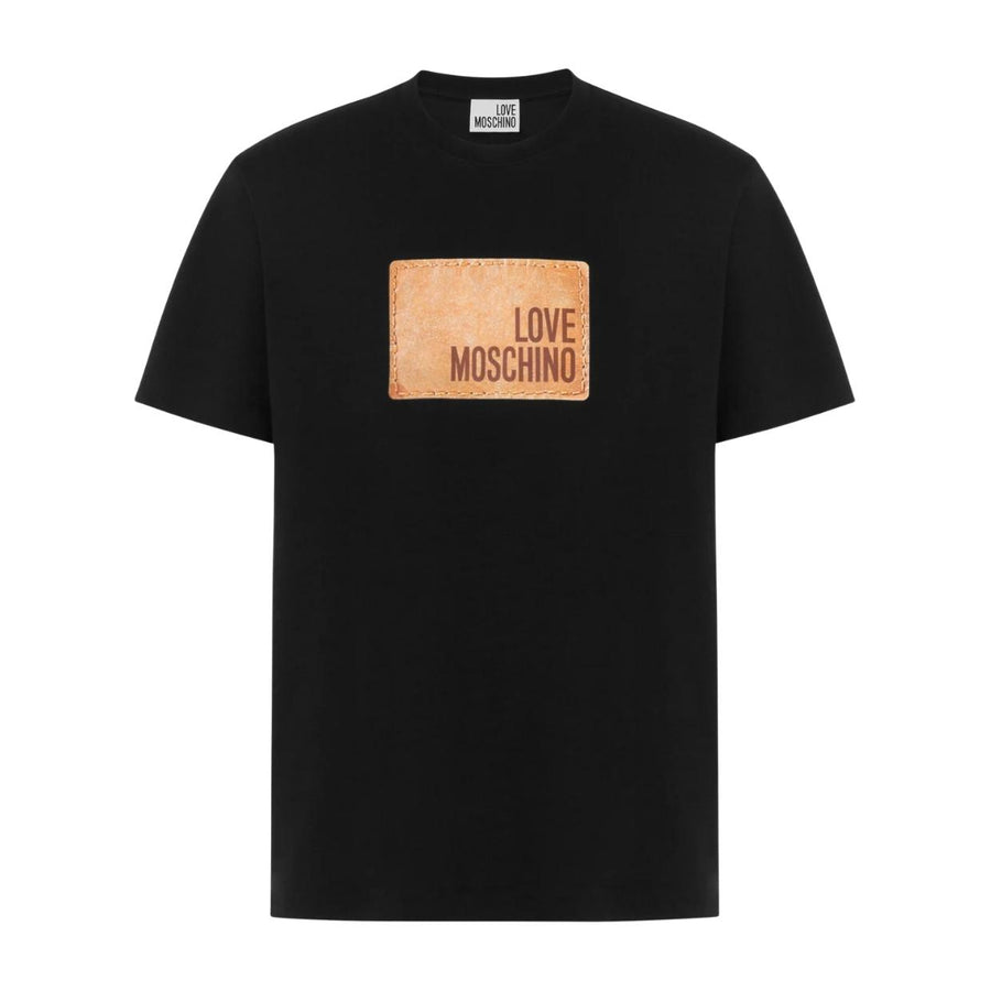 Love Moschino Printed Logo Black T-Shirt