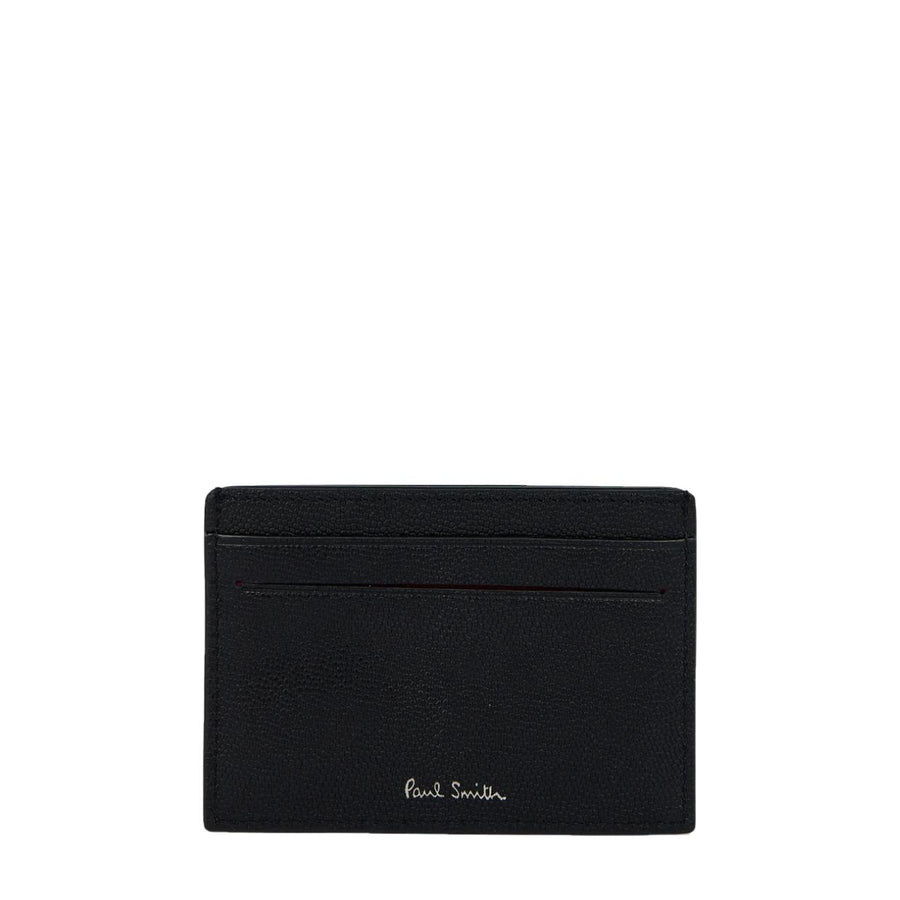 Paul Smith Zebra Logo Black Leather Card Holder