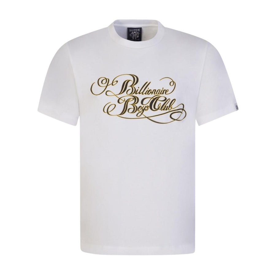 Billionaire Boys Club Calligraphy Logo White T-Shirt