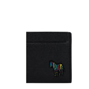 Paul Smith Zebra Logo Black Leather Card Holder