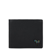 Paul Smith Zebra Logo Black Leather Billford Wallet