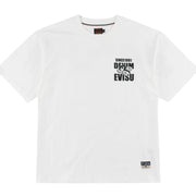 EVISU Printed Multi Badge Fortune Daicock Off White T-Shirt