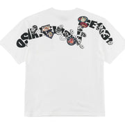 EVISU Printed Multi Badge Fortune Daicock Off White T-Shirt