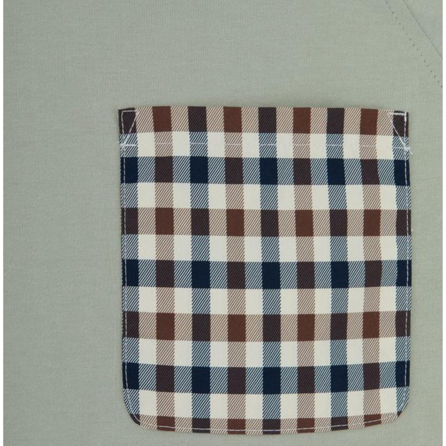 Aquascutum Active Raglan Pocket Salvia Green T-Shirt