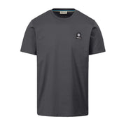 Sandbanks Logo Badge Slim Fit Anthracite Grey T-Shirt