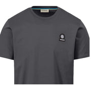 Sandbanks Logo Badge Slim Fit Anthracite Grey T-Shirt
