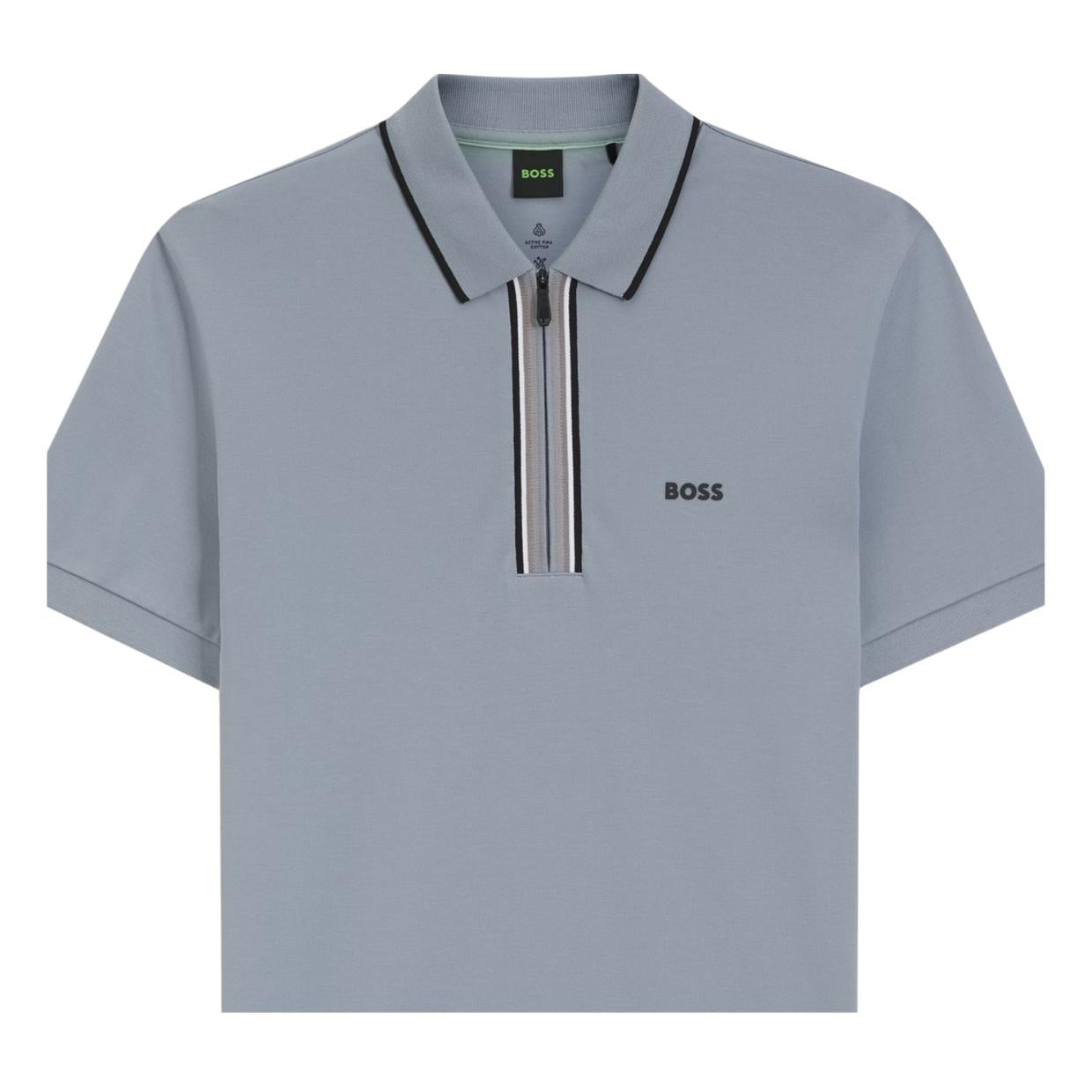 BOSS Philix GOC Slim Fit Dark Grey Polo Shirt