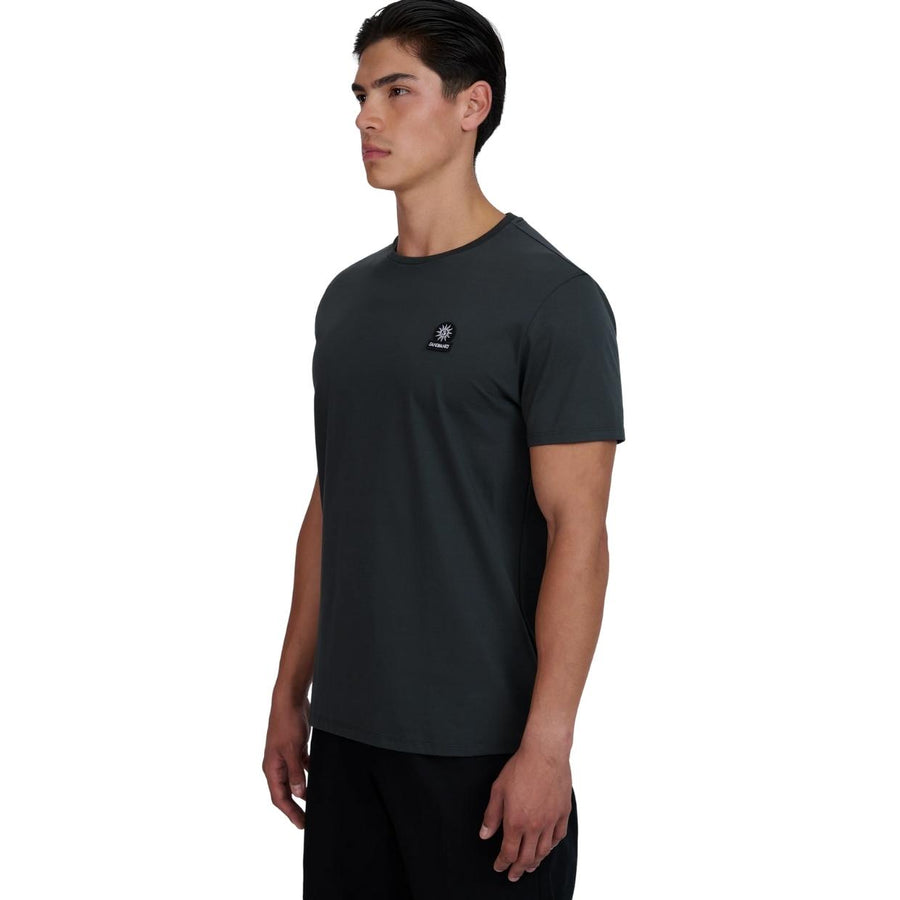 Sandbanks Logo Badge Slim Fit Anthracite Grey T-Shirt