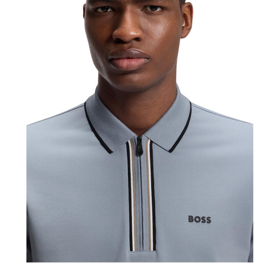 BOSS Philix GOC Slim Fit Dark Grey Polo Shirt