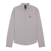 BOSS Embroidered Logo Motion Regular Fit Grey Shirt