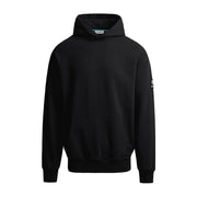 Sandbanks Badge Logo Relaxed Fit Black Hoodie