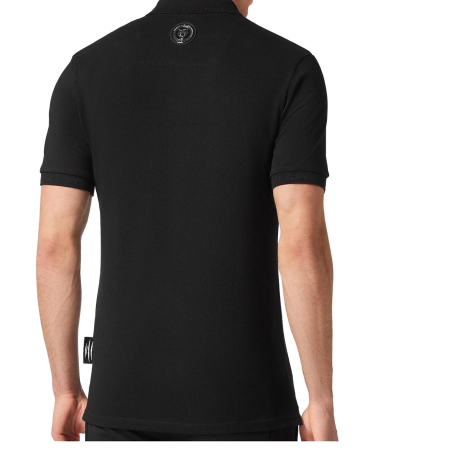 Plein Sport Tiger SS Black Polo Shirt