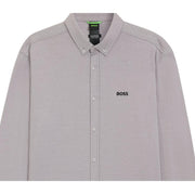 BOSS Embroidered Logo Motion Regular Fit Grey Shirt