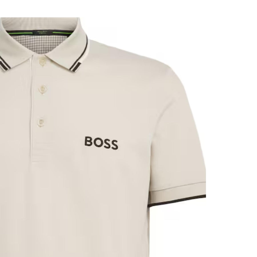 BOSS Paddy Pro Stretch Pique Beige Polo Shirt