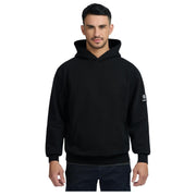 Sandbanks Badge Logo Relaxed Fit Black Hoodie