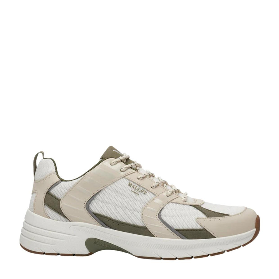 Mallet Holloway Off-White Tan Trainers Buy Online at Retro