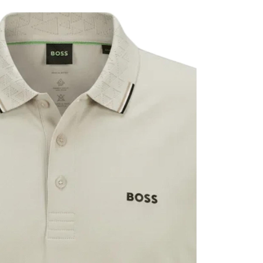 BOSS Regular Fit Swing Paddy Beige Polo Shirt