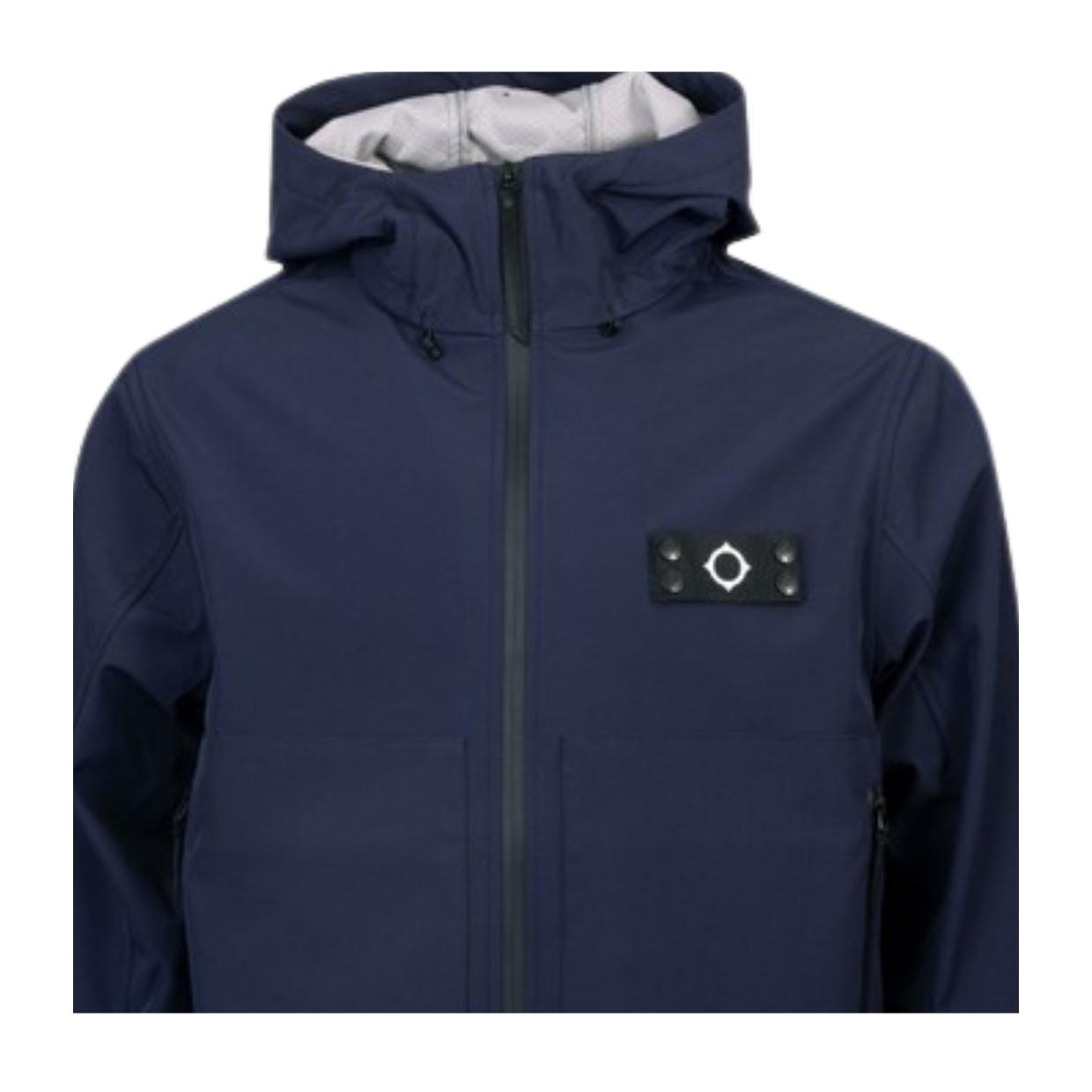 MA.STRUM Logo Badge Ink Navy Infantry Softshell Jacket