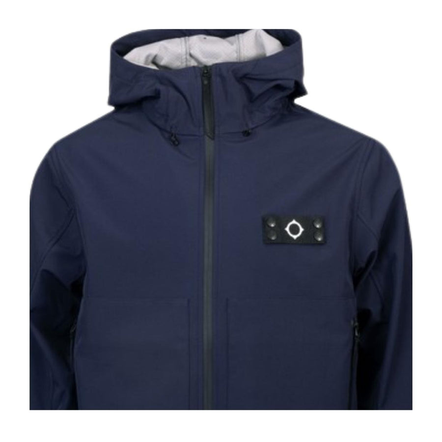 MA.STRUM Logo Badge Ink Navy Infantry Softshell Jacket