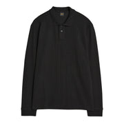 BOSS Petempestolong 1 Black Sweat Polo Shirt