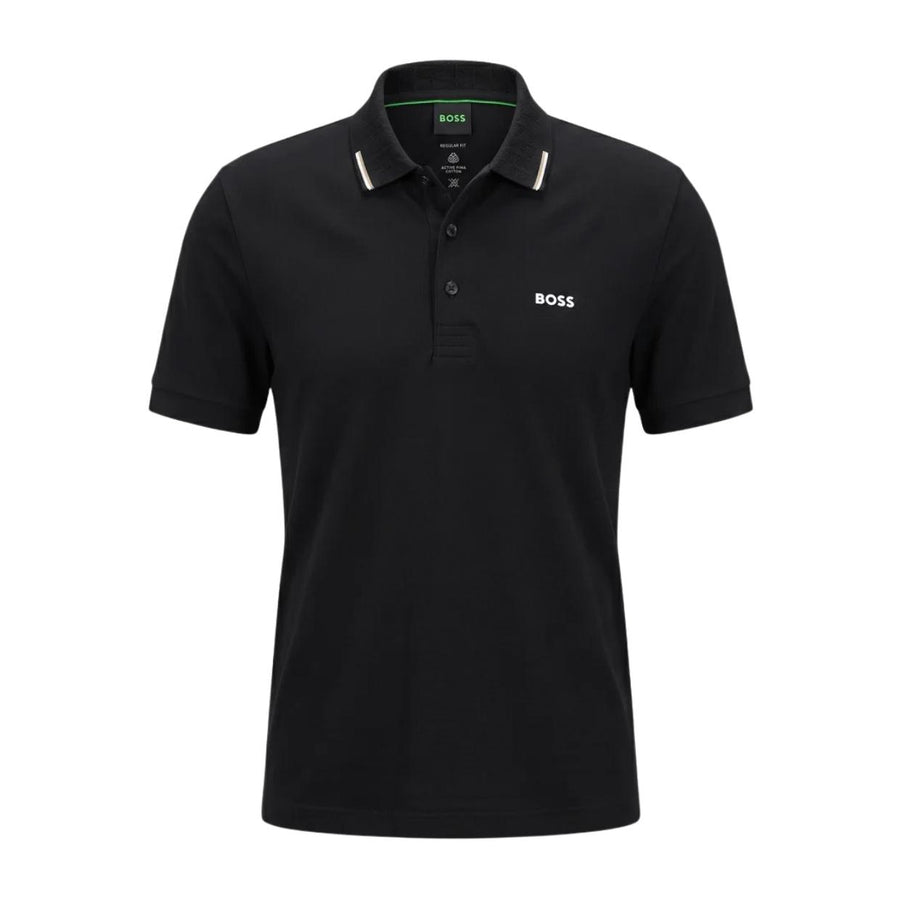 BOSS Regular Fit Swing Paddy Black Polo Shirt