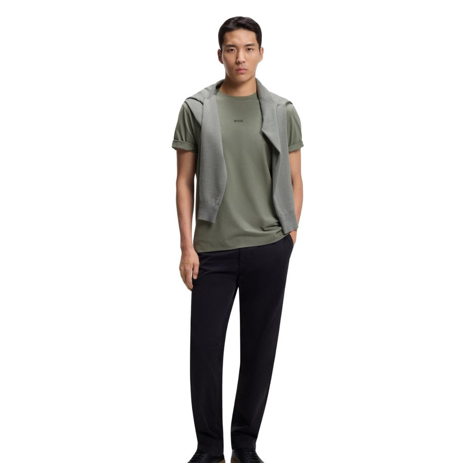 BOSS Contrast Logo TChup Grey T-Shirt