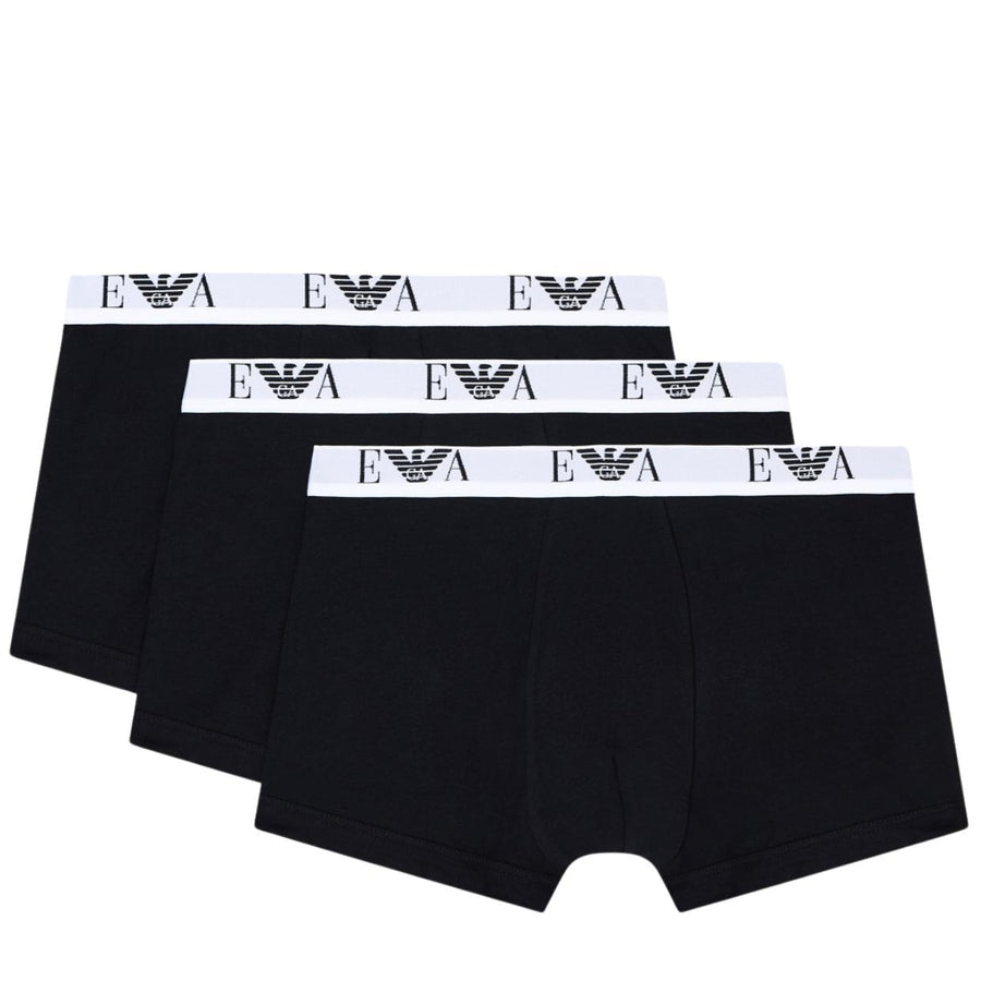 Emporio Armani Contrast Logo Stretch Jersey Three-Pack Boxer