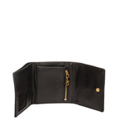 Love Moschino Gold-Tone Logo Black Quilted Wallet