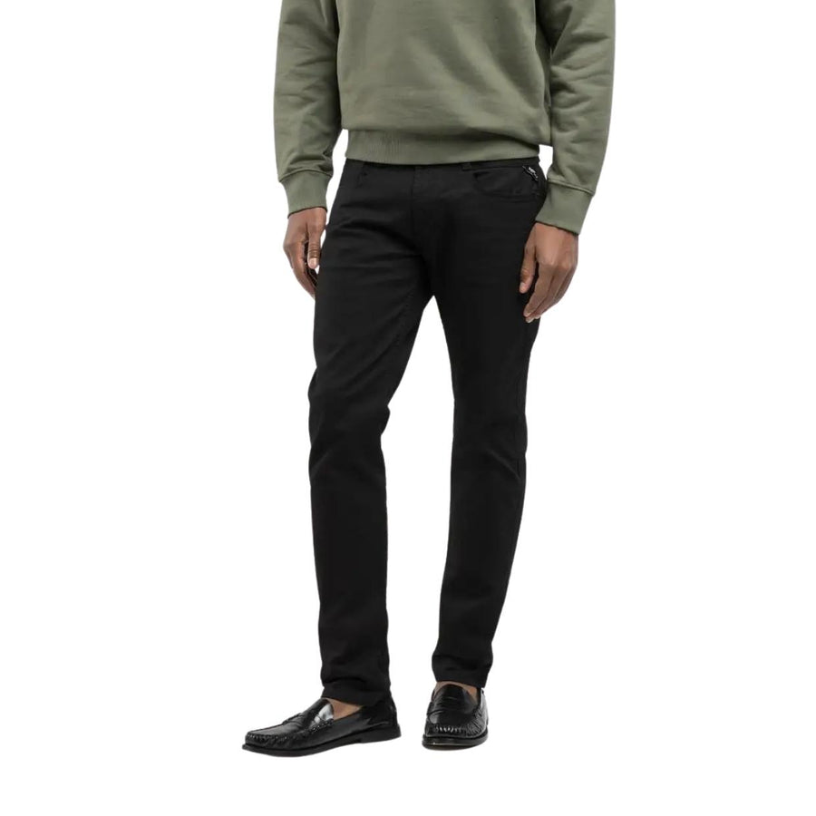 Replay Anbass Black Slim Fit Denim Jeans