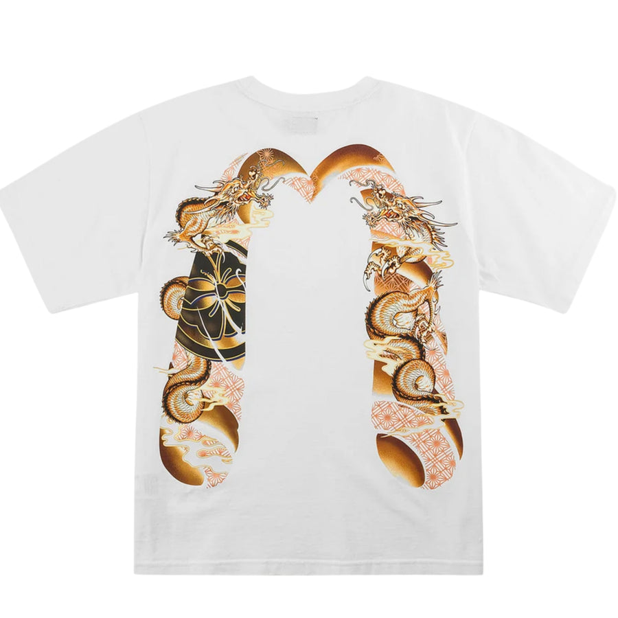 EVISU Printed Flying Dragon Daicock Off White T-Shirt