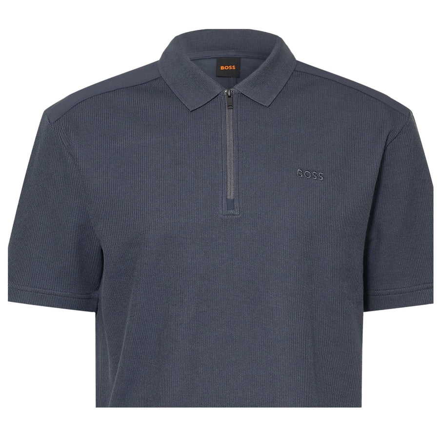 BOSS Ribnylon Blue Polo Shirt