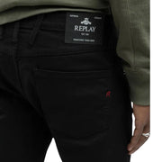 Replay Anbass Black Slim Fit Denim Jeans