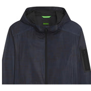 BOSS OW Jump Lightweight Navy Active Hooded Parka Jacket