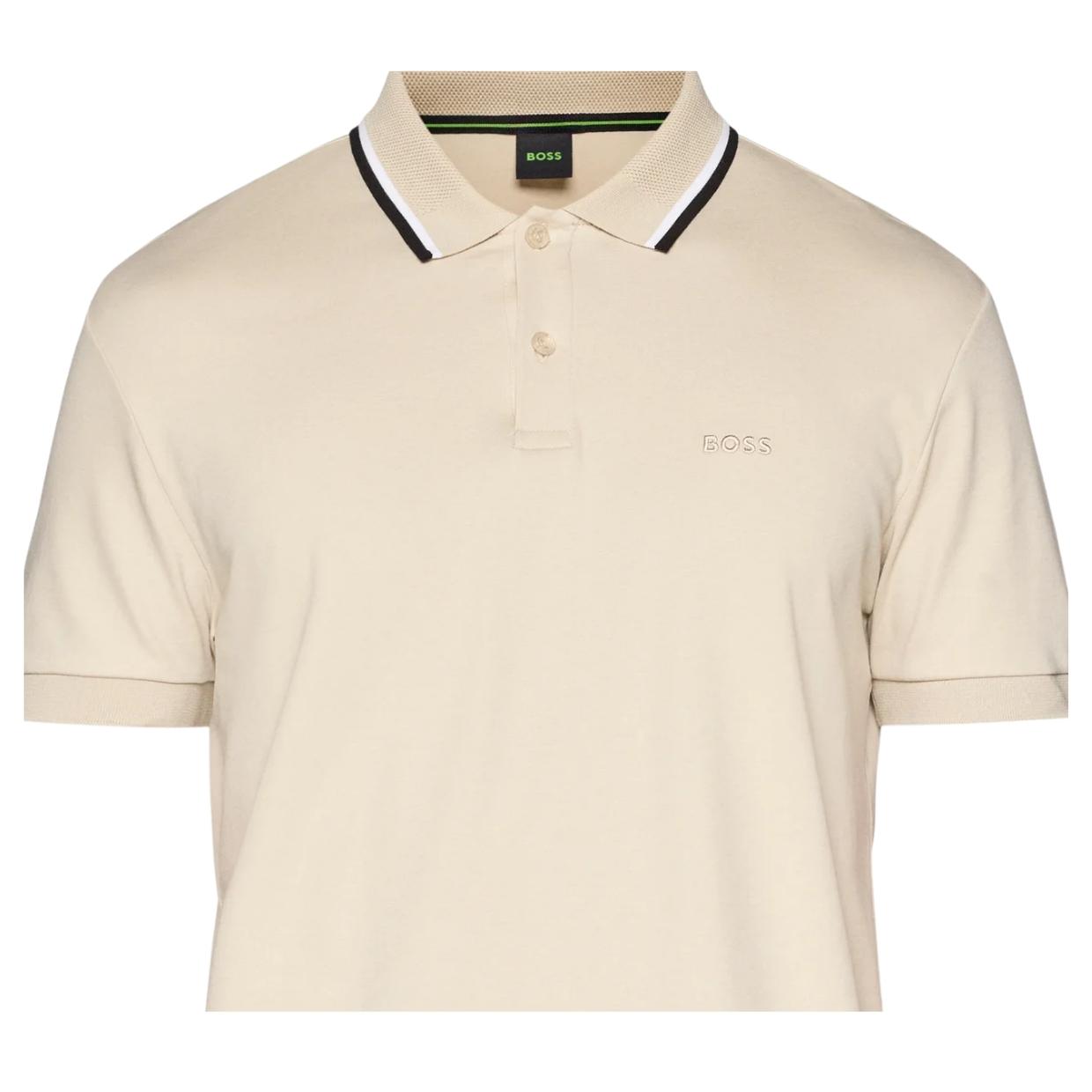 BOSS Join Paddy Slim Fit Beige Polo Shirt