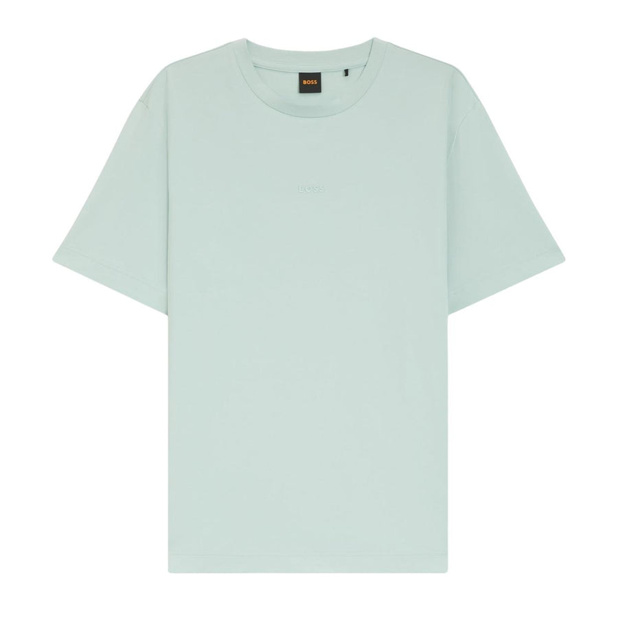 BOSS Contrast Logo Relaxed Fit Light Aqua TChup T-Shirt