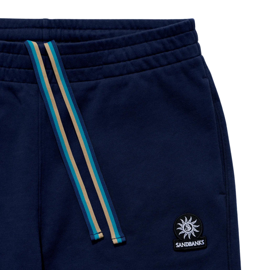 Sandbanks Badge Logo Navy Sweat Tracksuit Bottoms