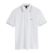 BOSS Paddy Regular Fit White Polo Shirt