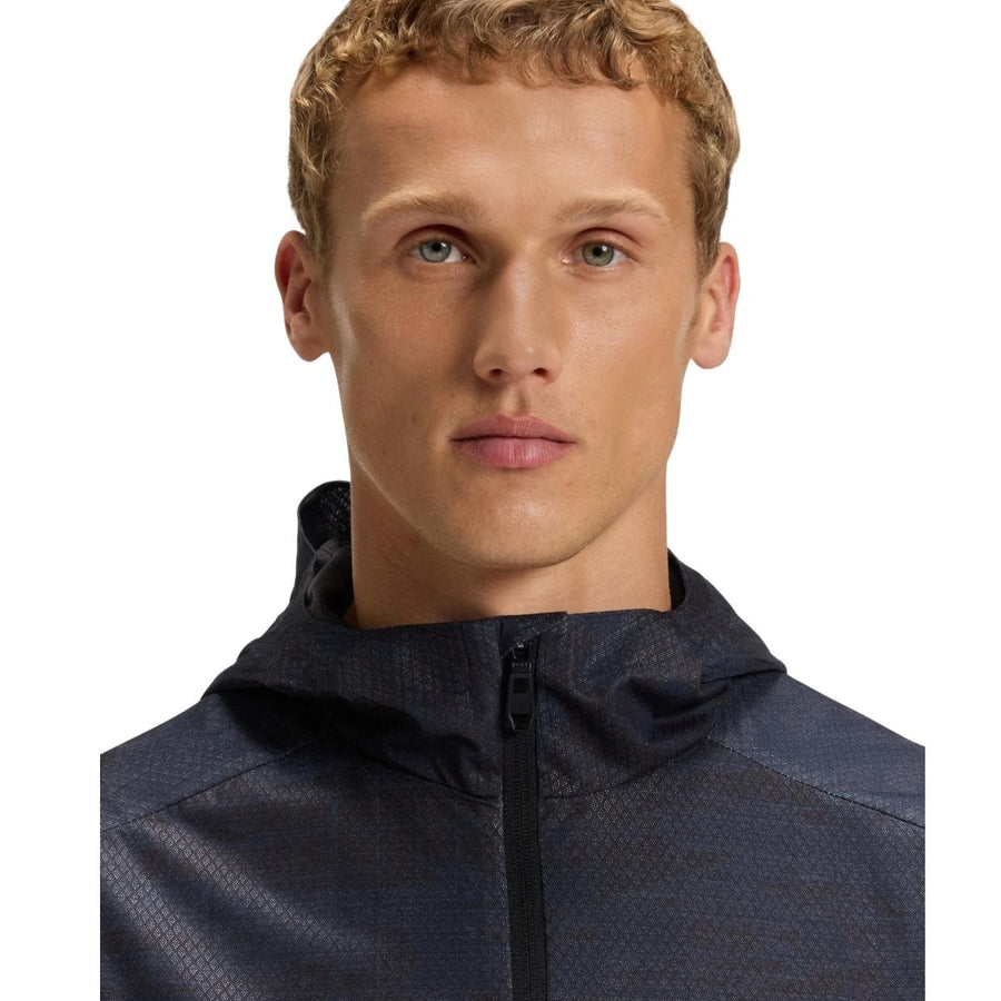 BOSS OW Jump Lightweight Navy Active Hooded Parka Jacket